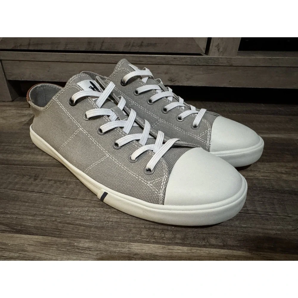Johnnie-O Sail Away Men's Size 11 M Gray US Shoes Boating Sneaker Stretch Laces‎
